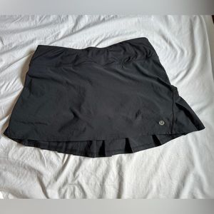 Black Lululemon Tennis skort
